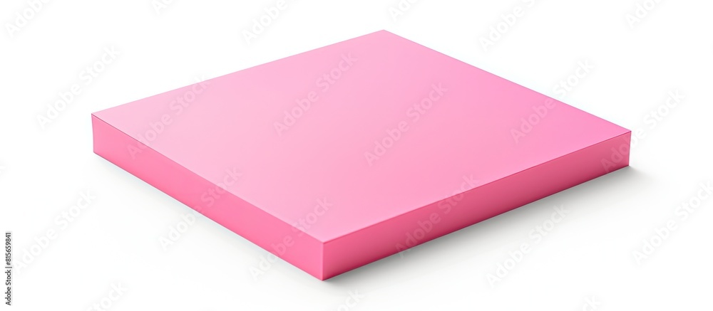 Aufkleber a block of pink notepads isolated on white clipping path included. copy space available