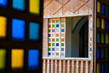 Lazi Convent with intricately designed iron railings in Siquijor, Philipines