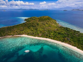 El Nido to Coron expedition under the blue sky, Philippines
