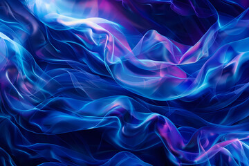 Obraz premium Digital technology wavy line abstract background.