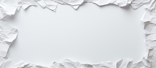 torn white paper isolated on white background ready for your message. copy space available