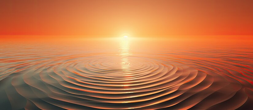 Red Sunset Ripple Ripple Marks