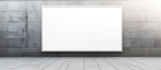 Blank advertising panel on a street. copy space available