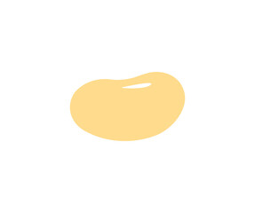 Soy bean flat icon design. Soy, healthy concept vector design and illustration.

