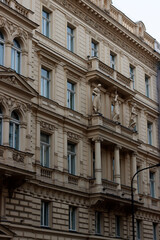 Facade of a building in Prague, Czech Republic