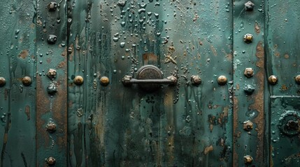 Condensation on the cold metal surface of a cell door, indicating poor heating during winter