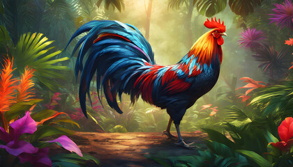 Fototapeta premium chicken beautiful chicken picture beautiful chicken 
