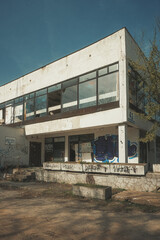 Naklejka premium abandoned building, wrecked, urbex photography