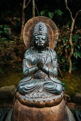 Bronze statue of the Hasedera Hozo Bosatsu Amida Buddhist Shinto Statue at Hasadera Temple