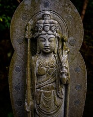 Kanon Buddhist Goddess of Mercy Bodhisattva at Hasadera Temple in Kamakura, Japan