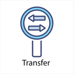 Transfer Vector icon 