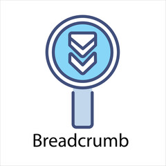 Breadcrumb Vector icon 