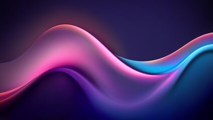 3D Wavy Background of Purple, Blue, and Pink. Made with Generative AI Technology