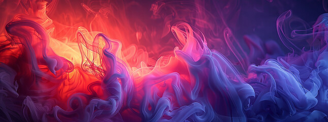 Fototapeta premium a dynamic abstract composition showcasing bold movements of smoke against a dark background. The smoke should twist and turn, creating an energetic and mesmerizing display.