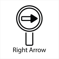 Right Arrow Vector icon