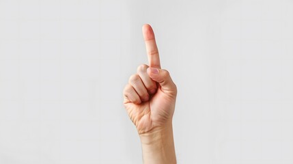 Finger - A raised index finger, suggesting the importance of awareness or making a point