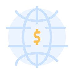 Payless Icon With Flat Color Style 