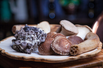 mushrooms on a plate