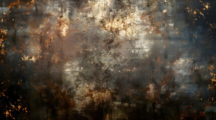 Grunge metal background. Rusty metal texture. Scratched grunge metallic texture,generative ai