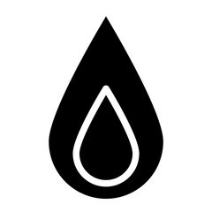 water drop glyph 