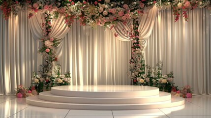 portrait backdrop luxury wedding and advertising