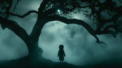 scary children's toys. scary and mystical picture.