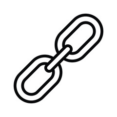 Visually perfect icon of chain link, well designed vector of link