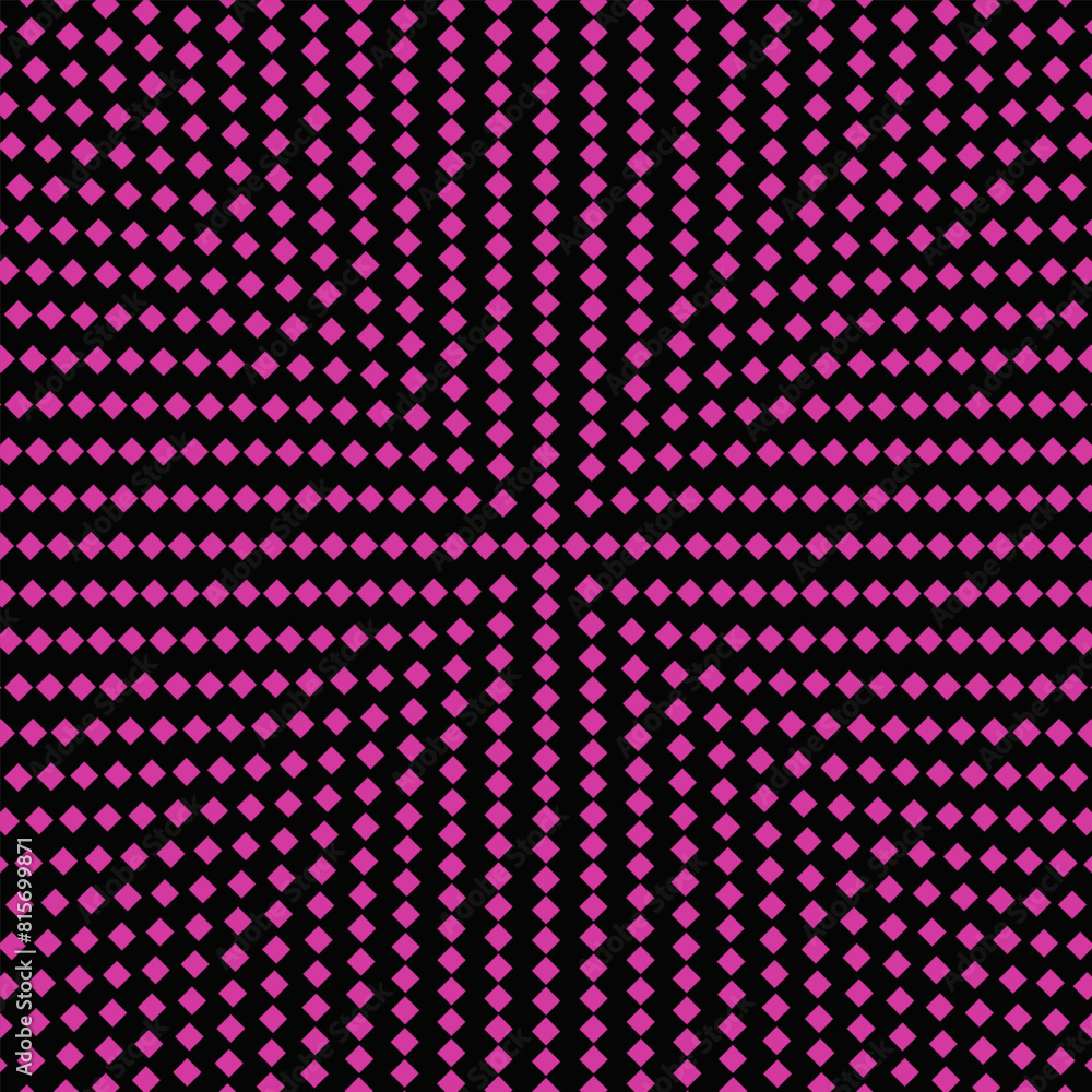 Poster round geometrical square pattern background - abstract circular vector design
