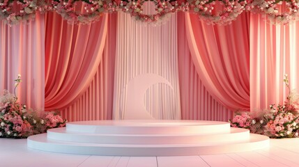 portrait backdrop luxury wedding and advertising
