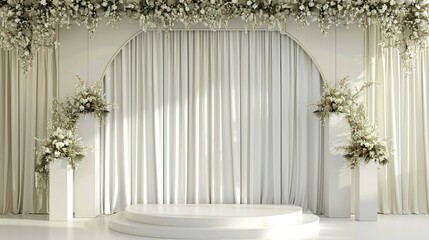 portrait backdrop luxury wedding and advertising