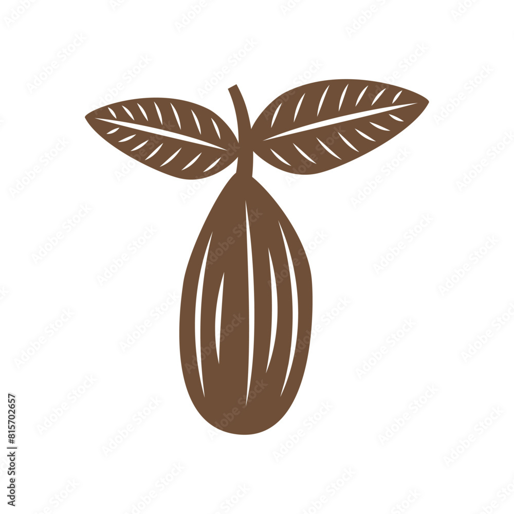 Poster cocoa icon. simple illustration of cocoa vector icon for web design isolated on white background
