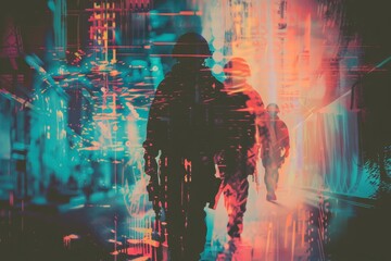 Colorful Glow HUD icon of an actionpacked movie featuring cuttingedge special effects and a gripping storyline