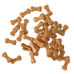 Biscuit food dog pet isolated 3d rendered illustration