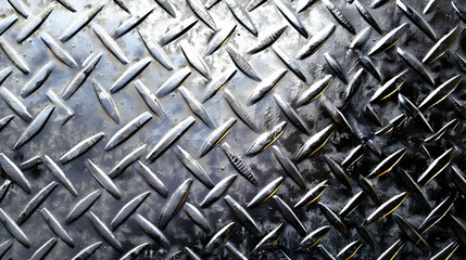 Abstract gray steel texture panel Generative Ai