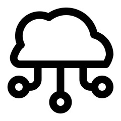 Cloud Icon in Line Style
