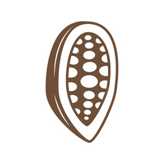 Cocoa icon. Simple illustration of cocoa vector icon for web design isolated on white background