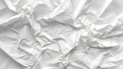 The texture of white paper is crumpled.generative ai