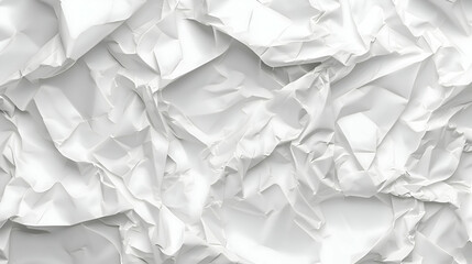Obraz premium The texture of white paper is crumpled.generative ai