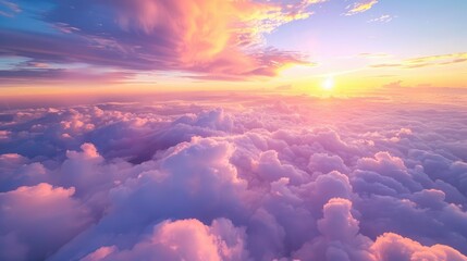 Colorful sky and clouds at sunrise