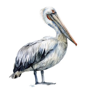 recommend clip art: Pelican watercolor isolate illustration png.