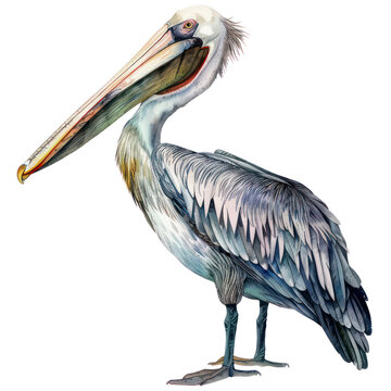 recommend clip art: Pelican watercolor isolate illustration png.