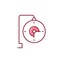 Real time Adjustment Vector Illustration Icon Design