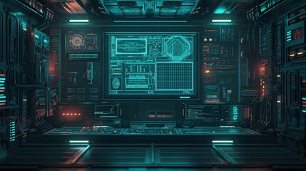 Obraz premium sci-fi typeface, technological, contemporary, lucid, computerized, digital, and tech-savvy