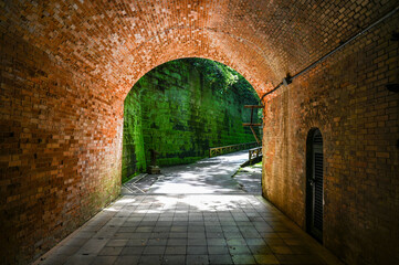 Obraz premium 東京湾にある無人島の猿島