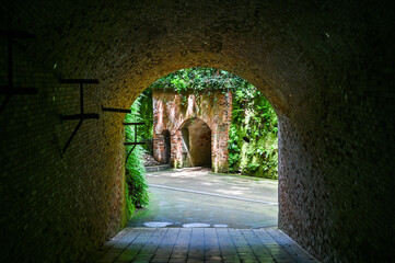 Naklejka premium 東京湾にある無人島の猿島