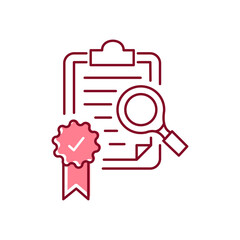 Improved Quality Control Vector Icon Design