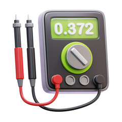 MULTIMETER 3D ICON ILLUSTRATION