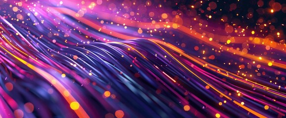 Obraz premium Generate An Abstract Holiday Backdrop With Flowing Lines And Vibrant Colors, Background HD