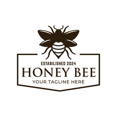 Fototapeta premium Honey logo design template illustration vector graphic