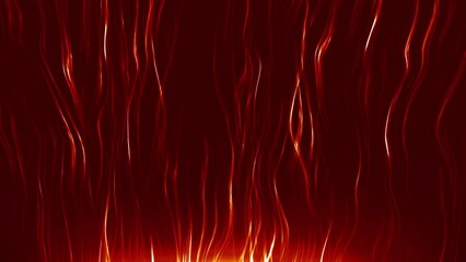 Mystical smooth slowly liquid creative design. Fiery fire tongues of flame slowly strive upward background. The mystic stench of smoke rises top in thin streams motion video.